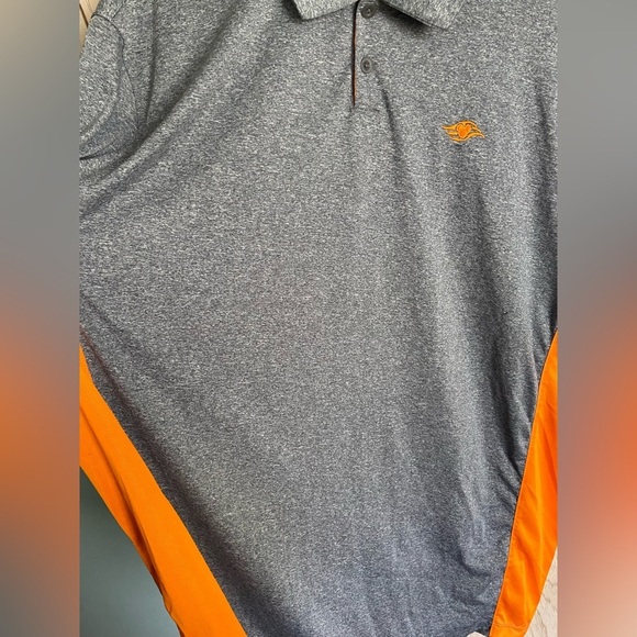NIKE Dri-Fit Heather Grey & Orange Disney Cruise line DCL Polo Golf Shirt XXL - Picture 2 of 8